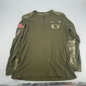 Tampa Bay Buccaneers NFL Nike Olive Green Pullover Waffle Shirt